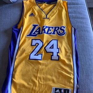 Kobe Bryant Adidas Los Angeles Lakers #24 Yellow/Purple Jersey